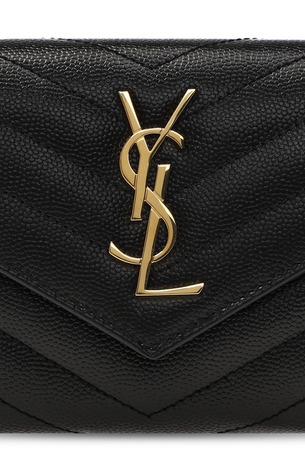 Black Leather wallet with logo Saint Laurent - Vitkac AS